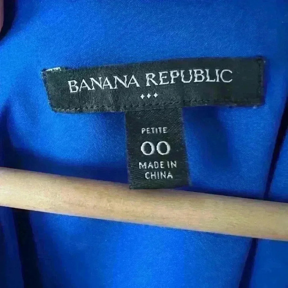 Banana Republic Women’s Blue Coastal Preppy Romantic Wedding Guest Dress 00 - Picture 4 of 12